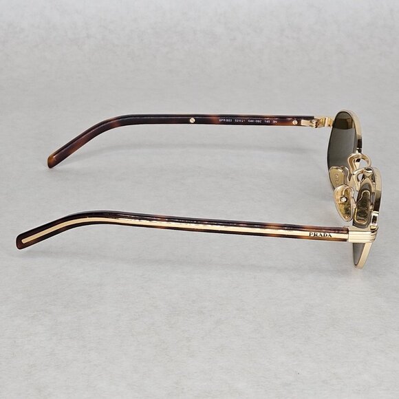 Prada SPRB53 Sunglasses Leopard Frames 52-21-145 Scratched Lenses - Picture 3 of 10